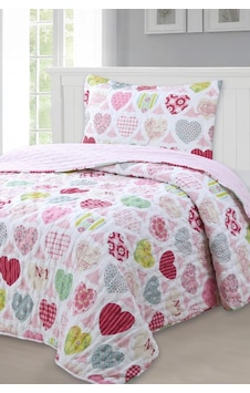 Love Genç Ve Çocuk Tek Kişilik Yatak Örtüsü 180x240 Çok Renkli Love Genç Ve Çocuk Tek Kişilik Yatak Örtüsü 180x240 Çok Renkli