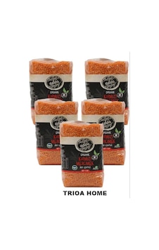 meditroia Edos Organik Kırmızı Mercimek 5 x 1 KG