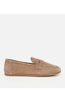 Hotiç Kadın Süet Deri Vizon Yumuşak Dokulu Klasik Loafer Hotiç Kadın Süet Deri Vizon Yumuşak Dokulu Klasik Loafer