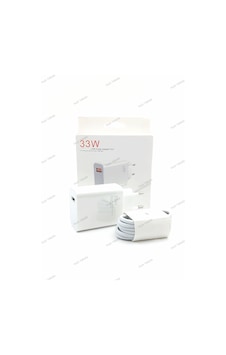 33 Watt Hızlı Şarj Aleti Başlık+kablo Set 33 W Turbo Hızlı Şarj