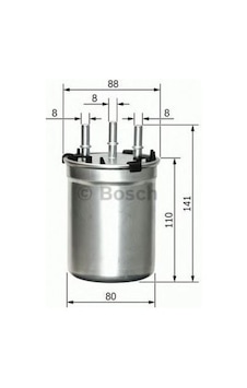 BOSCH F026402834 MAZOT FİLTRESİ A1 11- 1.6 TDCI CAY