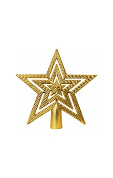 Bakgelal Lüks Yılbaşı Çam Ağacı Tepeliği - 15 Cm İç İçe Katmanlı Desenli Gold Altın Parlak Yıldız Ağaç Süsü - 9025160512638 Diğer Bakgelal Lüks Yılbaşı Çam Ağacı Tepeliği - 15 Cm İç İçe Katmanlı Desenli Gold Altın Parlak Yıldız Ağaç Süsü - 9025160512638 Diğer
