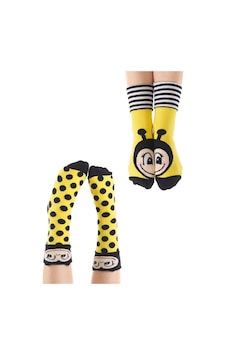 Denokids Arılar Kız Çocuk 2li Soket Çorap Takım Denokids Arılar Kız Çocuk 2li Soket Çorap Takım