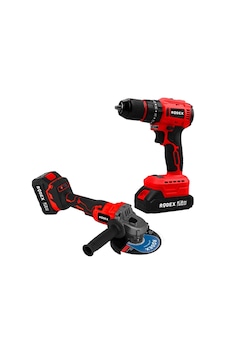 Rodex RDX3002 A.k 2'li Makine Seti 20V 2x4.0AH Li-Ion Darbeli Matkap 45NM + Avuç Taşlama 125MM Rodex RDX3002 A.k 2'li Makine Seti 20V 2x4.0AH Li-Ion Darbeli Matkap 45NM + Avuç Taşlama 125MM