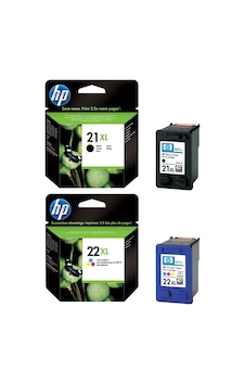HP 21XL + 22XL C9351CE + C9352CE Siyah ve Renkli Kartuş S HP 21XL + 22XL C9351CE + C9352CE Siyah ve Renkli Kartuş S
