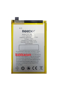 Reeder S19 Max Pro 5000 Mah Uyumlu Batarya Pil
