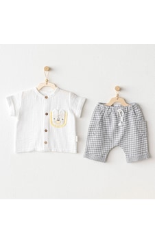 Andywawa Little King 2'li Bebek Takımı Ac25814 Gri Andywawa Little King 2'li Bebek Takımı Ac25814 Gri