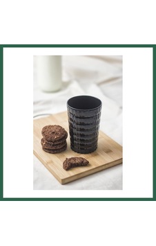 Bezos Allegra Siyah Akrilik Bardak 400 Ml Şık Ve Dayanıklı Meşrubat & Su Bardağı Cam Değil, Kırılmaya Dirençli Tekli Bzs01