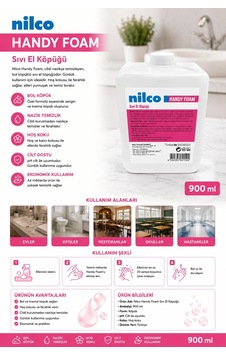 Nily Handy Foam Sıvı El Köpüğü 900 Ml 1 Adet Nily Handy Foam Sıvı El Köpüğü 900 Ml 1 Adet