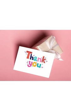 Thank You Yazılı Teşekkür & Tebrik Kartı - 5cm X 8 Cm - 50 Adet Thank You Yazılı Teşekkür & Tebrik Kartı - 5cm X 8 Cm - 50 Adet