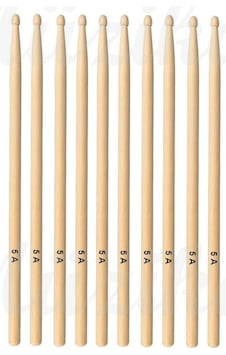 Chroma Baget - Davul - 5 Çift Bateri Bageti Drumsticks 5a Pürüzsüz Yüzey Chroma Baget - Davul - 5 Çift Bateri Bageti Drumsticks 5a Pürüzsüz Yüzey