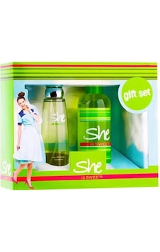 She Sweet Kadın Parfüm EDT 50 ML + Vücut Spreyi 150 ML She Sweet Kadın Parfüm EDT 50 ML + Vücut Spreyi 150 ML
