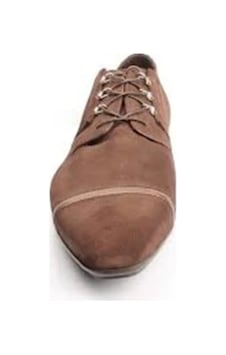 Cesare Paciotti 40302 Süet Kahverengi Bağcklı Düz Taban Klasik Erkek Ayakkabı Brown