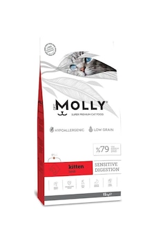 Molly Düşük Tahıllı Hypoallergenic Kuzulu Yavru Kedi Maması 15 Kg Molly Düşük Tahıllı Hypoallergenic Kuzulu Yavru Kedi Maması 15 Kg