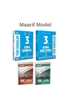 Editör Maarif Model 3. Sınıf Tüm Dersler Konu Anlatımlı Soru Bankası Anka Deneme 4 Lü Set Editör Maarif Model 3. Sınıf Tüm Dersler Konu Anlatımlı Soru Bankası Anka Deneme 4 Lü Set