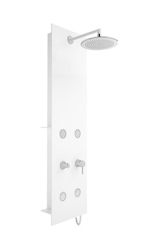 VitrA Origin A45804 Masajlı Duş Sistemi Beyaz - Cam Krom Beyaz VitrA Origin A45804 Masajlı Duş Sistemi Beyaz - Cam Krom Beyaz