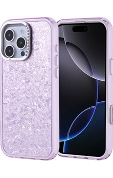 Apple Uyumlu iPhone 16 Pro Max Kılıf Taşlı Tasarımlı Zore Kapi Kapak Lila Apple Uyumlu iPhone 16 Pro Max Kılıf Taşlı Tasarımlı Zore Kapi Kapak Lila