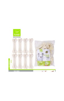 Nunbell Beyaz Pres Kemik Köpek Çiğneme Ödülü 15 Cm 20 Li