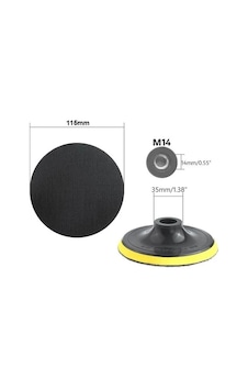 Cırt Zımpara Disk Taban Altlığı Deliksiz Kauçuk 115mm M14