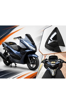 Honda Pcx 2021-2024 Modellere Uyumlu Füme Rüzgar Saptırıcı Bacak Koruma Honda Pcx 2021-2024 Modellere Uyumlu Füme Rüzgar Saptırıcı Bacak Koruma