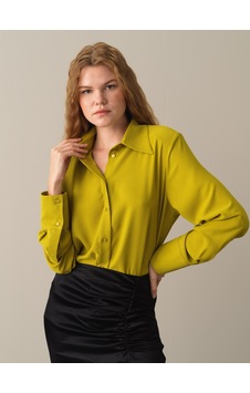 Xint Sarı Oversize Vatkalı Gömlek 750978