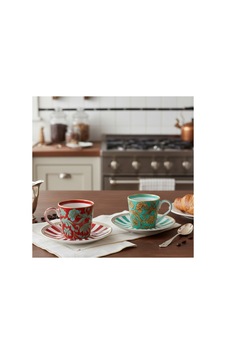 Lucky Art Zeflora Bone 2'li Cay Fıncanı Setı 250ml Çok Renkli Lucky Art Zeflora Bone 2'li Cay Fıncanı Setı 250ml Çok Renkli