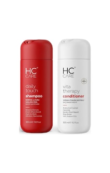 Hc Care Bitkisel Bakım Şampuanı + Yoğun Vitamin Destekli Saç Kremi 2 x 300 ML Hc Care Bitkisel Bakım Şampuanı + Yoğun Vitamin Destekli Saç Kremi 2 x 300 ML