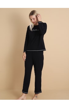 Wordex Mirano 3200 Kadın Kışlık Spor Eşofman Pijama Takımı Siyah Wordex Mirano 3200 Kadın Kışlık Spor Eşofman Pijama Takımı Siyah