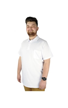 Mode Xl T-Shirt Polo Yaka Cepli Klasik 20550 Beyaz Füme Mode Xl T-Shirt Polo Yaka Cepli Klasik 20550 Beyaz Füme