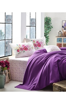 Cotton Box Tek Kişilik Garden Pike Takımı Viola Mor Cotton Box Tek Kişilik Garden Pike Takımı Viola Mor