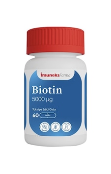 İmuneks Farma Biotin 5000 Mcg 60 Tablet İmuneks Farma Biotin 5000 Mcg 60 Tablet