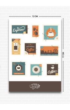 Kahve Pulu Temalı Sticker Bullet Journal Notebook Ajanda Kahve Pulu Temalı Sticker Bullet Journal Notebook Ajanda