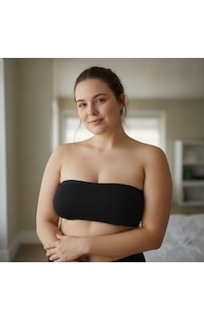 Bonbon Kadın Büyük Beden Dolgusuz Arkası Lastikli Balensiz Abiye Straplez Sütyen Bb2585 siyah Bonbon Kadın Büyük Beden Dolgusuz Arkası Lastikli Balensiz Abiye Straplez Sütyen Bb2585 siyah