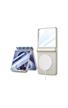 Samsung Galaxy Uyumlu Z Flip 8 Kılıf M-safe Şarj Özellikli Zore Kıpta Kpt-04 Sert Pc Kapak Titanyum Samsung Galaxy Uyumlu Z Flip 8 Kılıf M-safe Şarj Özellikli Zore Kıpta Kpt-04 Sert Pc Kapak Titanyum