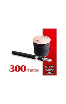 Qport Yüksek Bakır Utp 23Awg 0.58 MM Dış Ortam Cat6 Outdoor Kablo 300 Metre Qport Yüksek Bakır Utp 23Awg 0.58 MM Dış Ortam Cat6 Outdoor Kablo 300 Metre