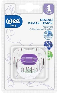 Wee Baby Silikon Damaklı Emzik No:1 833 0-6 Ay Mavi Wee Baby Silikon Damaklı Emzik No:1 833 0-6 Ay Mavi