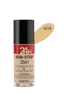 Pastel 24 H Non-Stop 2 İn 1 Fondeten Concealer No:604 Pastel 24 H Non-Stop 2 İn 1 Fondeten Concealer No:604