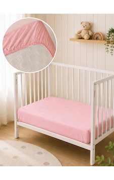 Aras Bebe Lastikli Bebek Çarşafı 70x120 CM - Pembe Aras Bebe Lastikli Bebek Çarşafı 70x120 CM - Pembe