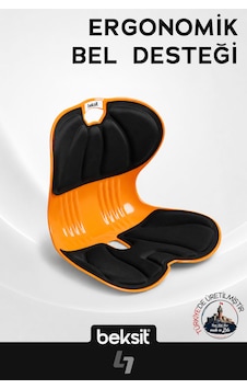 Beksit Softtouch Ergonomik Bel Desteği Süngerli-turuncu Beksit Softtouch Ergonomik Bel Desteği Süngerli-turuncu
