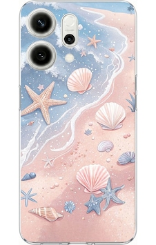 Oppo Reno 14 5g Uyumlu Sahil Deniz Kabuğu Baskılı Silikon Kılıf Renkli Oppo Reno 14 5g Uyumlu Sahil Deniz Kabuğu Baskılı Silikon Kılıf Renkli