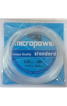 Mıcropower Standard 100mt Byz Poşet Misina 0,40mm Mıcropower Standard 100mt Byz Poşet Misina 0,40mm