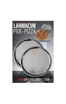 Lahmacun Pizza Pide Pişirme Tepsisi 36 Cm 2 Li Set 721315 Siyah Lahmacun Pizza Pide Pişirme Tepsisi 36 Cm 2 Li Set 721315 Siyah