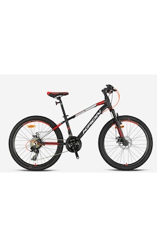 Kron Xc 75 24 Jant Mtb - 13' - 21 Vites -v.brake - Mat Siyah/kırmızı-gri-mavi - Çok Renkli
