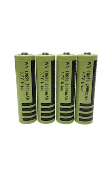 18650 Şarjlı Fener Pili Li-ion 3.7v 2900mah 4 Lü