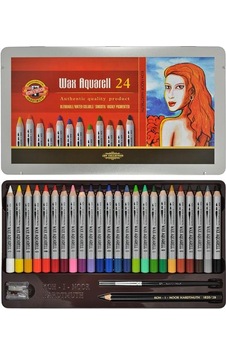 Koh-i-noor Wax Aquarelle Boya Kalemi 24 Lü 8284 Koh-i-noor Wax Aquarelle Boya Kalemi 24 Lü 8284