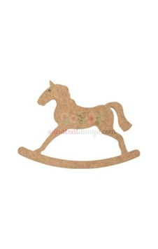 Ahşap Pony Atı Figürü Mdf Obje Karışık