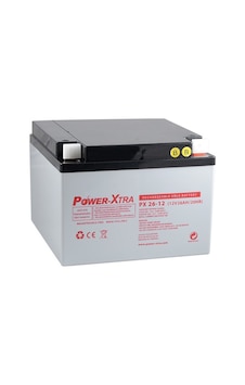 Power-Xtra 12 V 26 AH Bakımsız Kuru Akü