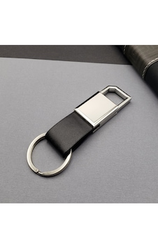 Deri Siyah Gümüş Metal Anahtarlık Çok Renkli Deri Siyah Gümüş Metal Anahtarlık Çok Renkli