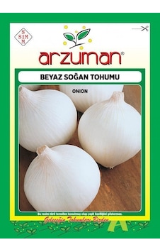 Arzuman Beyaz Soğan Tohumu 1250 Adet Tohum Arzuman Beyaz Soğan Tohumu 1250 Adet Tohum