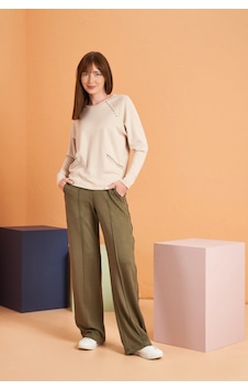 Pjs 28103 Kadın Spor Eşofman Takımı Ekru
